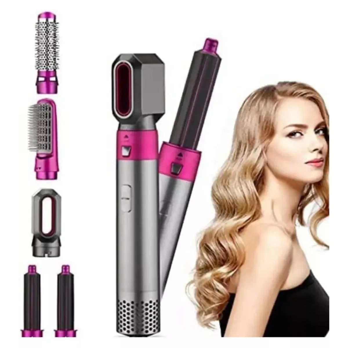 Cepillo Electrico Pelo 5 En 1 Hot Air Styler Multifuncional