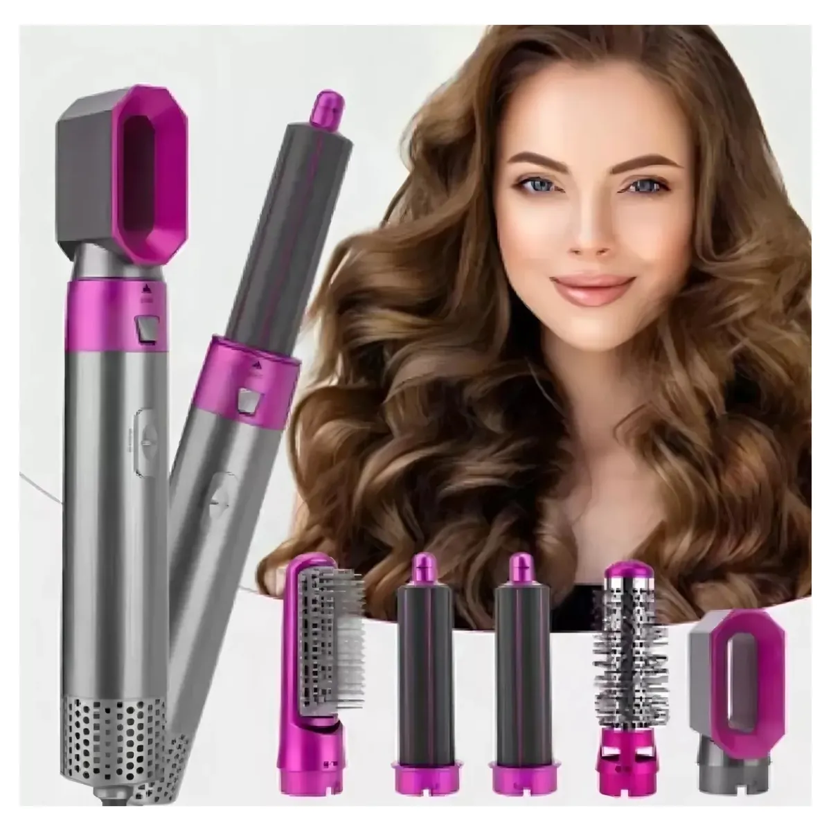 Cepillo Electrico Pelo 5 En 1 Hot Air Styler Multifuncional