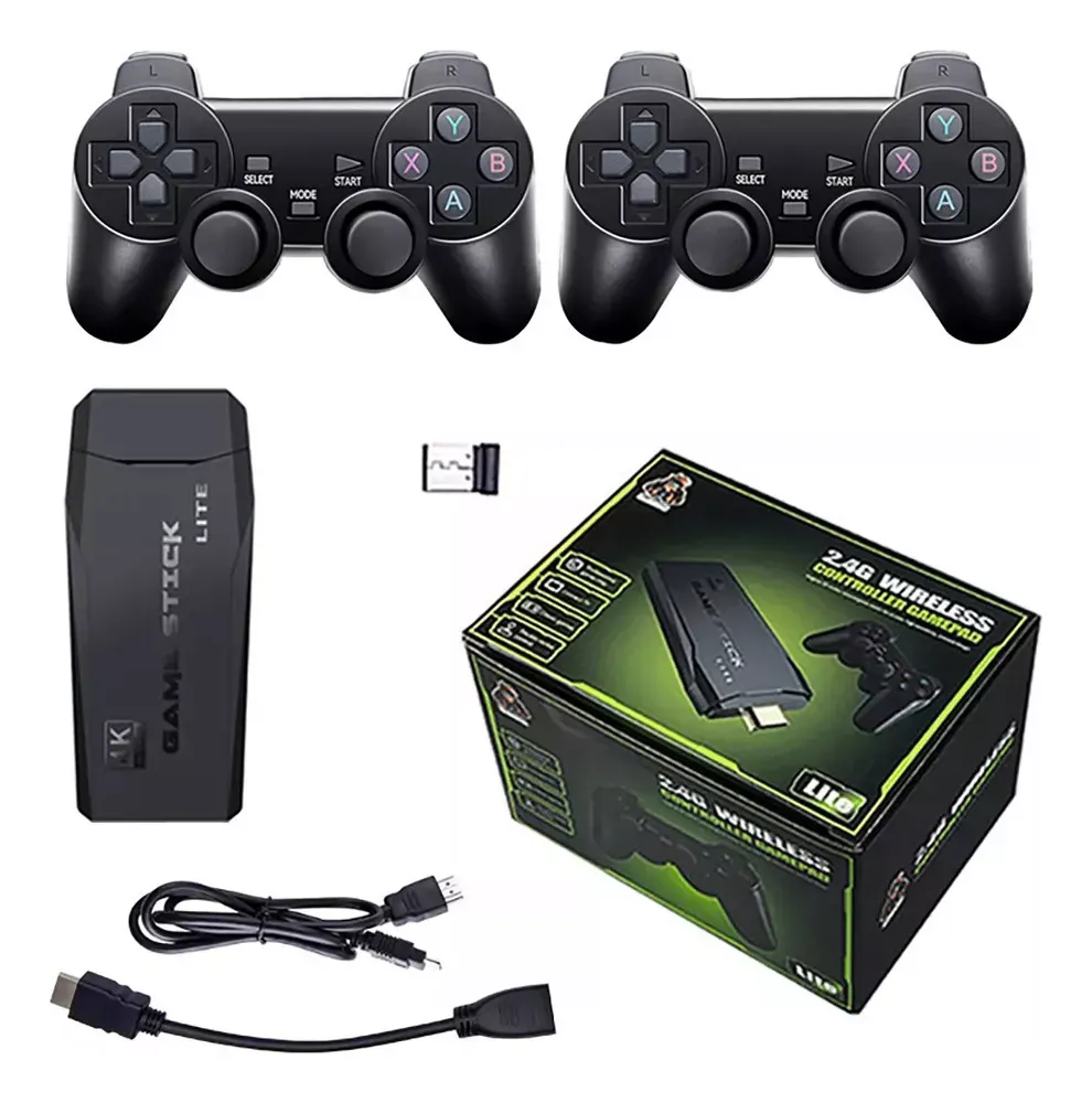 Consola De Minijuegos Portatil M8 4K Para TV 32GB Con Juegos Integrados