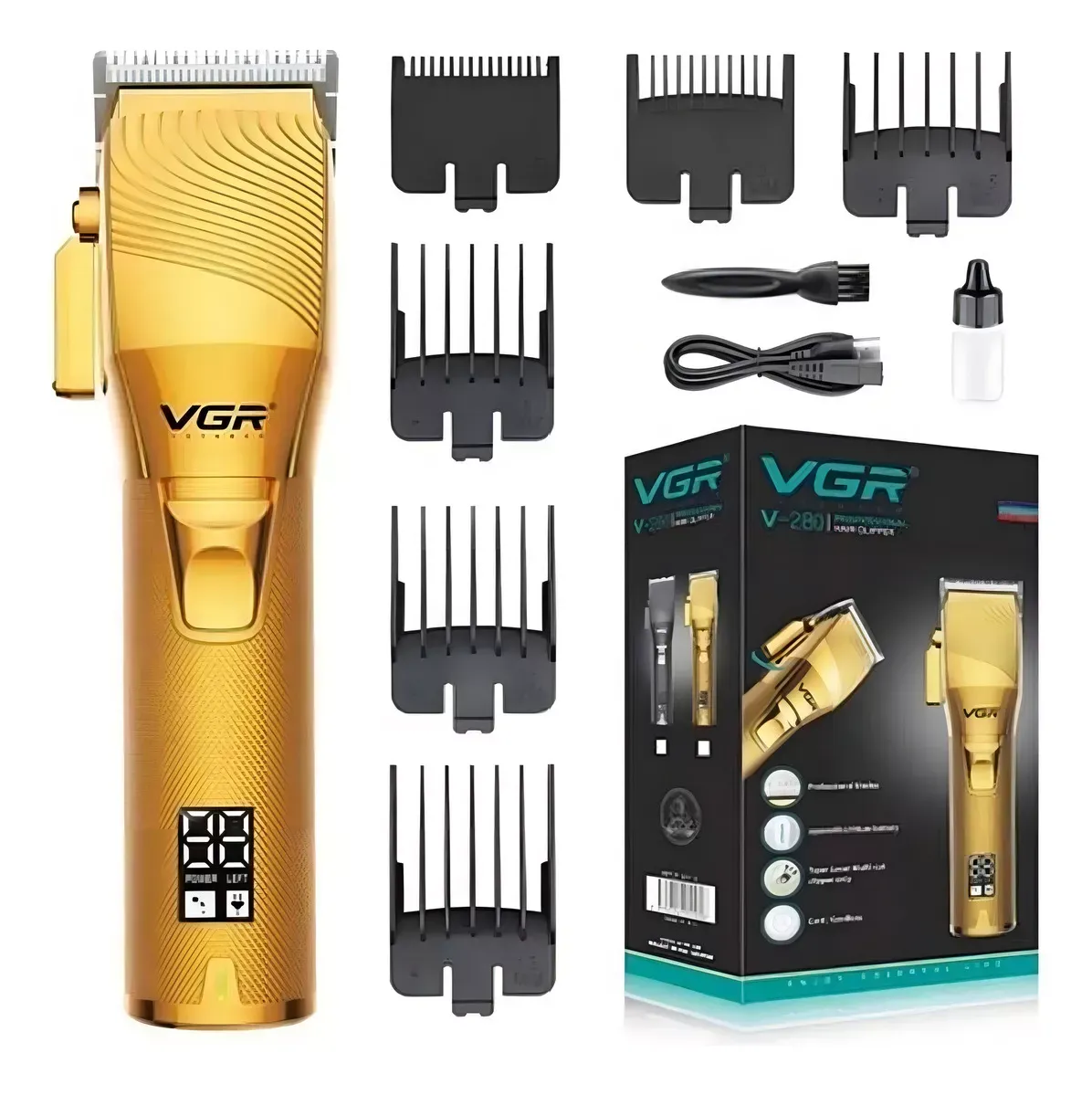 Máquina Peluqueria Corte Cabello Inalámbrica VGR V-280