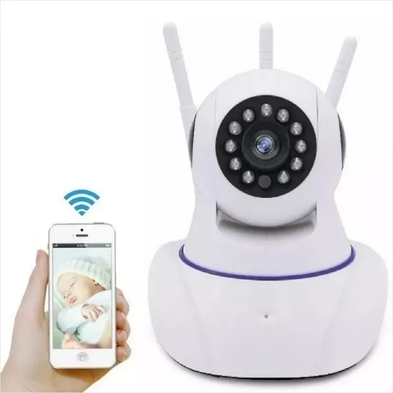 Camara De Seguridad Robotica Wifi 3 Antenas