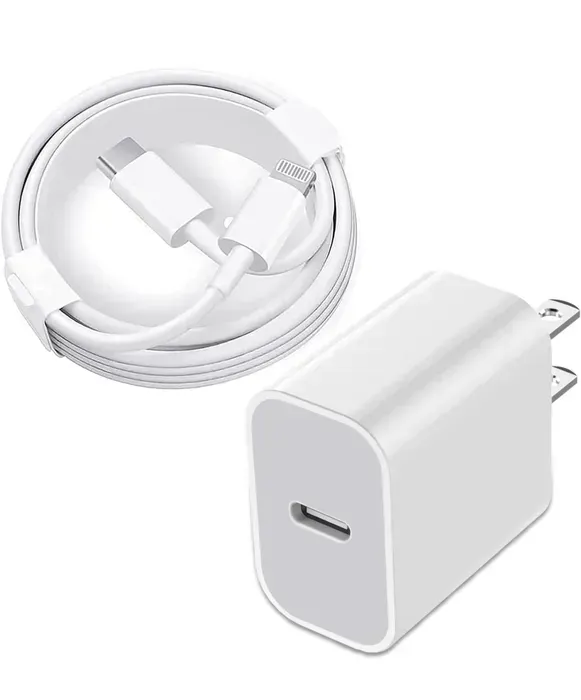 Adaptador De Corriente iPhone  de 25 W+Cable de 1mm