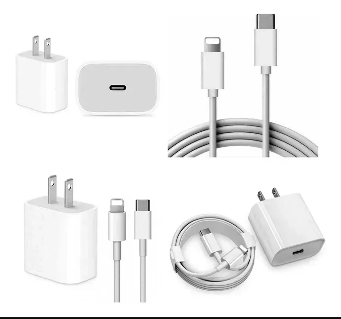 Adaptador De Corriente iPhone  de 25 W+Cable de 1mm