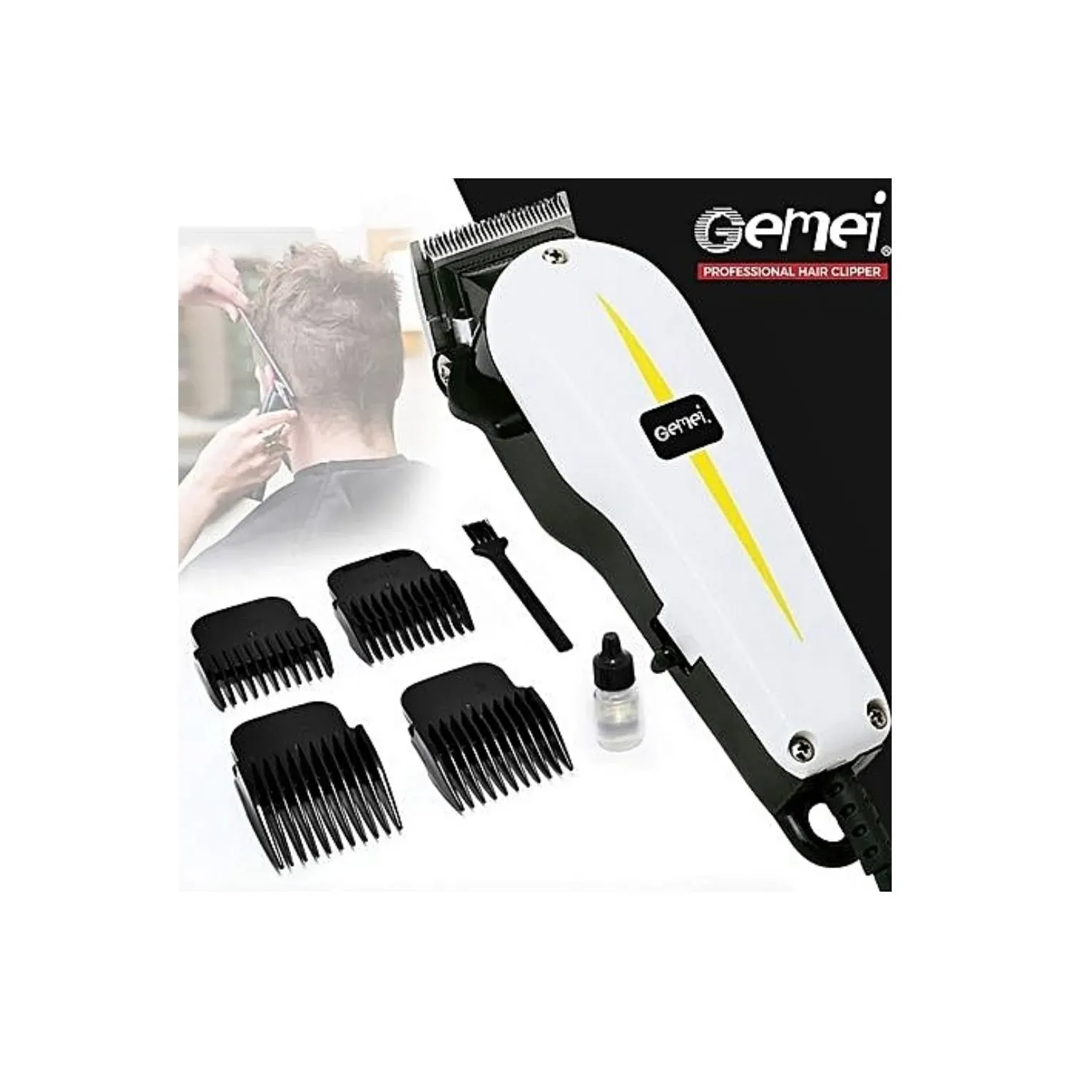 Combo maquina de peluqueria Profesional  Gm-1021 Geemy + Maquina Depiladora 3 en 1 Gemmy