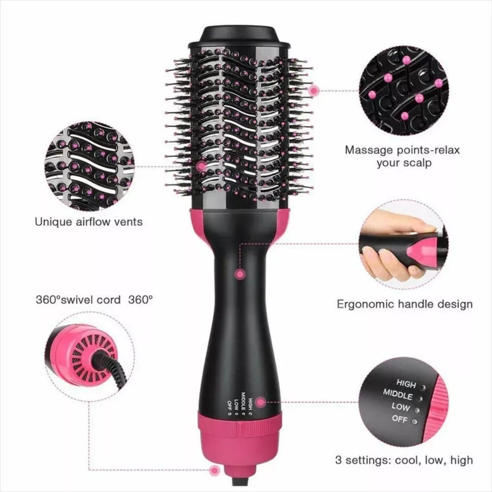 Cepillo Secador One-step Hair Dryer Volumizer 360