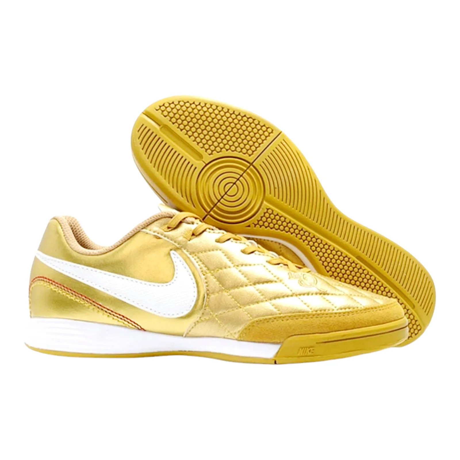 Zapatilla Nike Tiempo Futsala Dorado