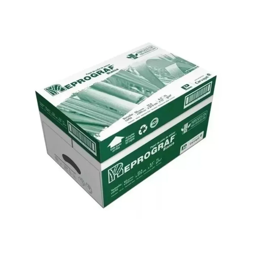 Caja Resma De Papel Reprograf Oficio 75 Gr X 10 Unidades