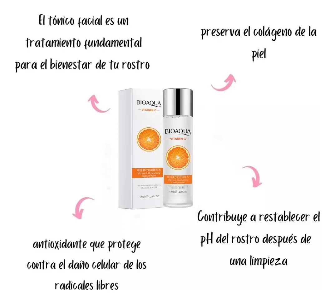 Tonico Facial Blanqueador con Vitamina C