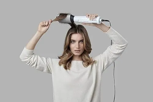 Cepillo de Aire Hydraluxe Remington - Moldeador de Pelo, Tecnología Hydracare, Cepillo Secador, Moldea y da Volumen, Acondicionamiento Iónico, Cerámica, 1200 W, 3 Temperaturas y 2 Velociades - AS8901