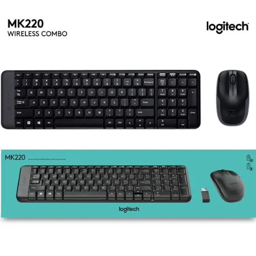 Combo Inalámbrico Teclado Mouse Logitech MK220