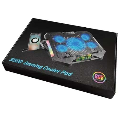 Base refrigerante Gamer RGB S500 Con Soporte para Celular