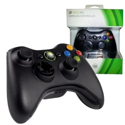 Control Inalambrico XBOX 360 Negro Consola/Pc 