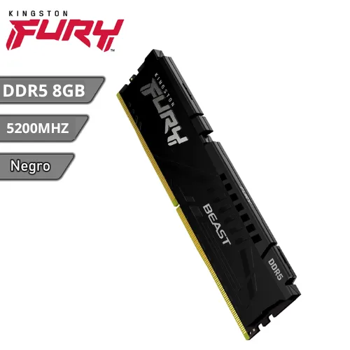 Memoria Ram DDR5 8GB Para Equipo de Mesa 5200MHZ Hyperx Fury