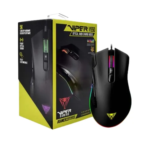 Mouse Gamer Patriot Viper V551 Rgb Negro