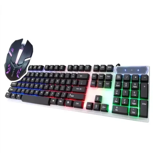 Combo Gamer F92 / Teclado Y Mouse Con Luces Multicolor / Usb