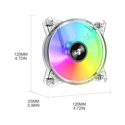 Ventilador Cooler RGB  12x12cm Para Pc