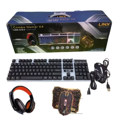 Combo Gamer Linx 4 In 1 Gamer CBG-01X4