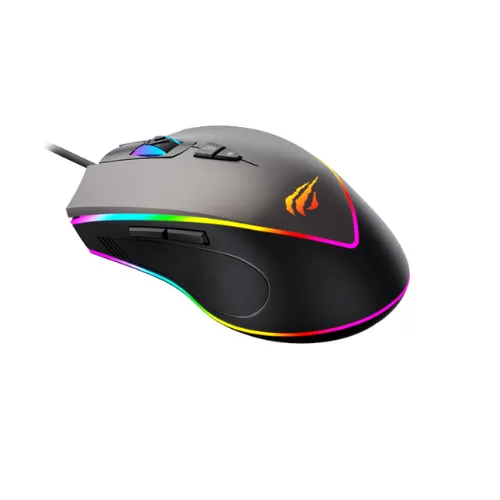 Mouse Gamer  RGB HAVIT MS1017 6400dpi Usb 7 Botones Negro