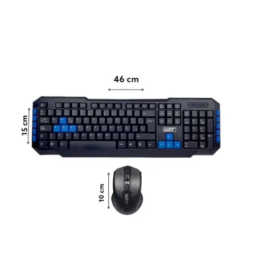 Combo Teclado Y Mouse Inalámbrico Tipo Gamer 