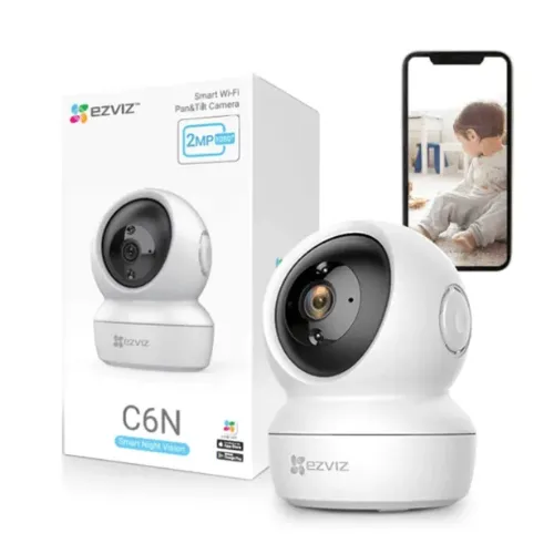 Camara Wifi Inalambrica 360 EZVIZ + Micro Sd +64GB 