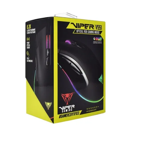 Mouse Gamer Patriot Viper V551 Rgb Negro