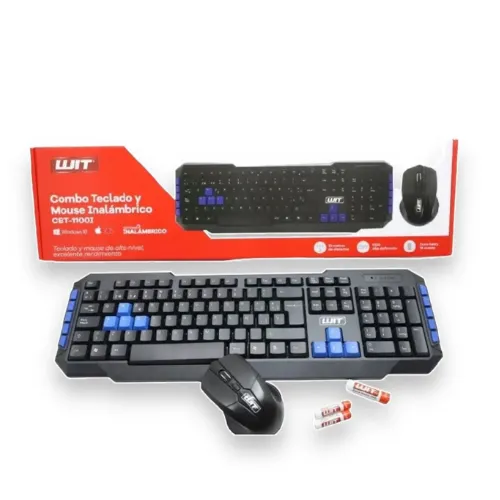 Combo Teclado Y Mouse Inalámbrico Tipo Gamer 