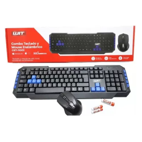 Combo Teclado Y Mouse Inalámbrico Tipo Gamer 