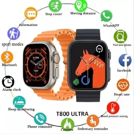 Smartwatch Ultra 8 T800 2024 Reloj Inteligente Nueva Generación +1 Manilla Extra