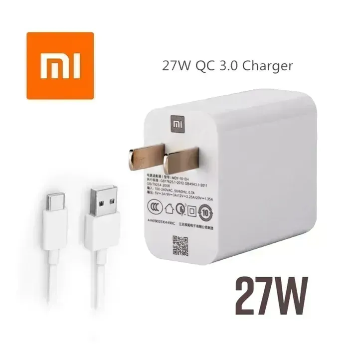 Cargador 27W Tipo Xiaomi Carga Rapida 