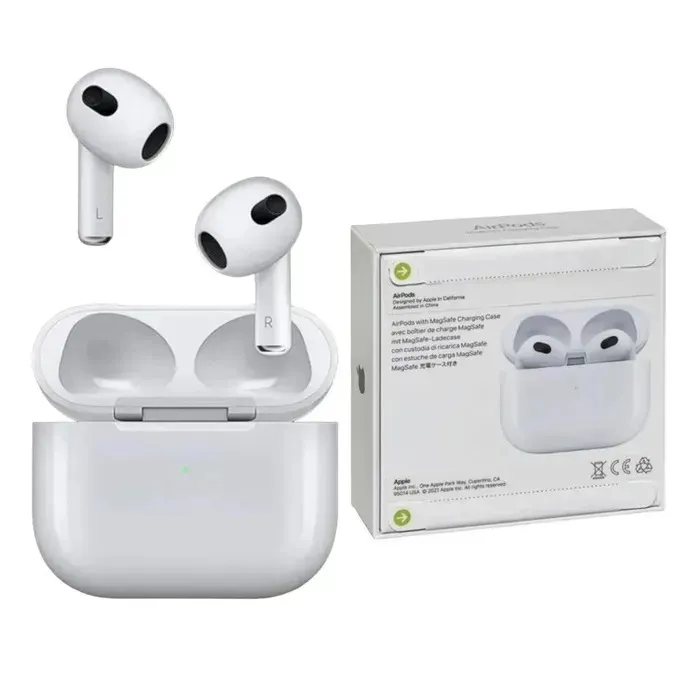 Airpods 3 Audifonos 1.1 + Cargador Iphone Carga Super Rapida Original 1HORA 