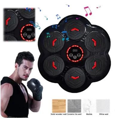 Máquina de Boxeo Musical Bluetooth con Luces Simulador De Boxeo + Guantes