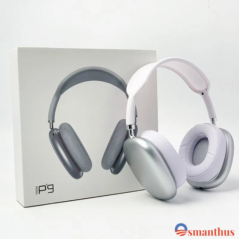 Audifonos P9 Diadema Tipo Airpods max Plateado