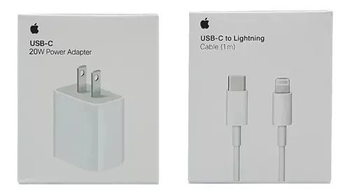 Cargador Iphone Original Apple 20w + Cable Original