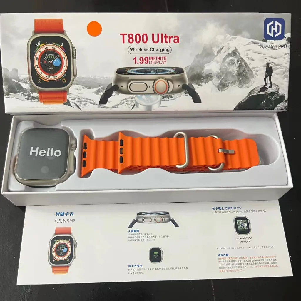 Smartwatch Ultra 8 T800 2024 Reloj Inteligente Nueva Generación +1 Manilla Extra