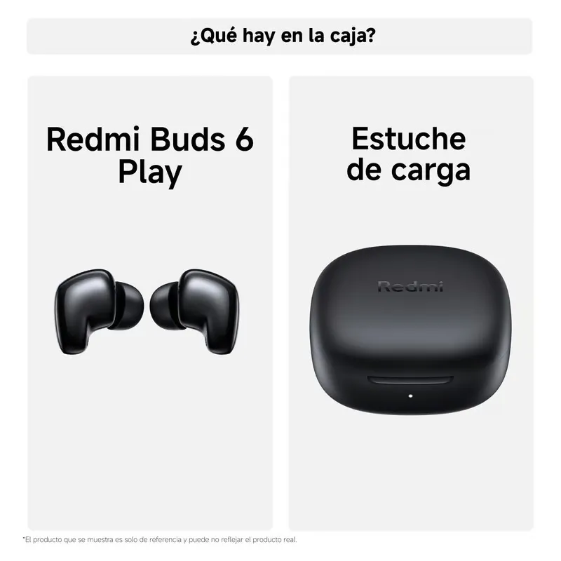 Audifonos Xiaomi Redmi Buds 6 Play Color Negro