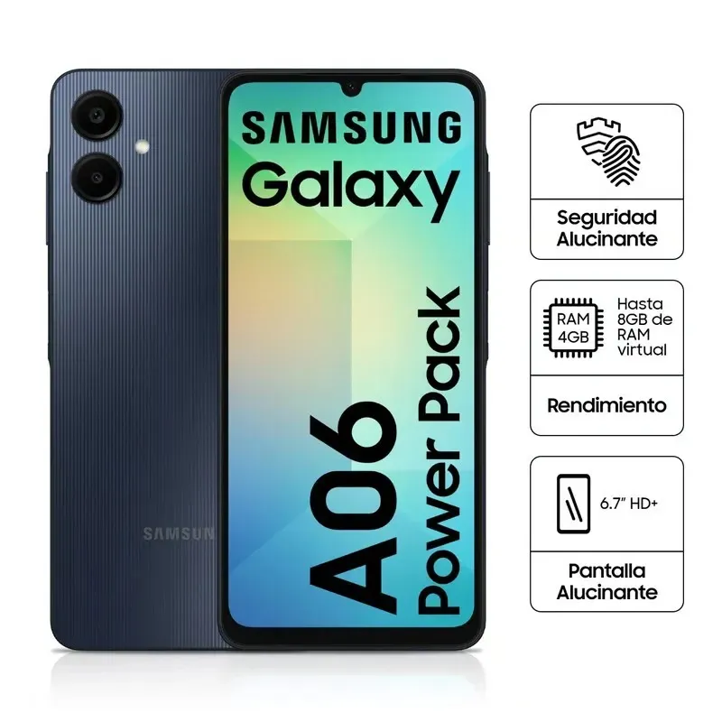 Celular Samsung Galaxy A06 Negro 64GB 4Ram 