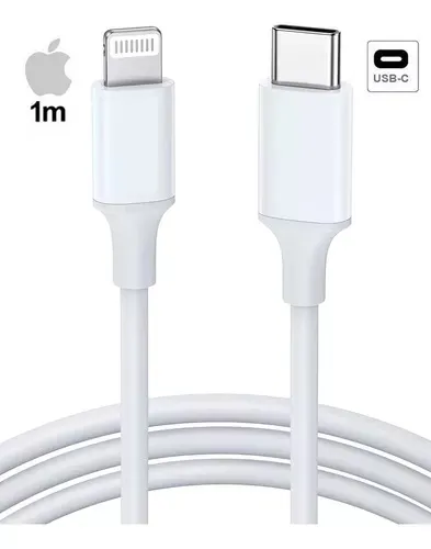 Cable Iphone Original Apple Tipo C a lightning 1 metro Carga rapida A1703