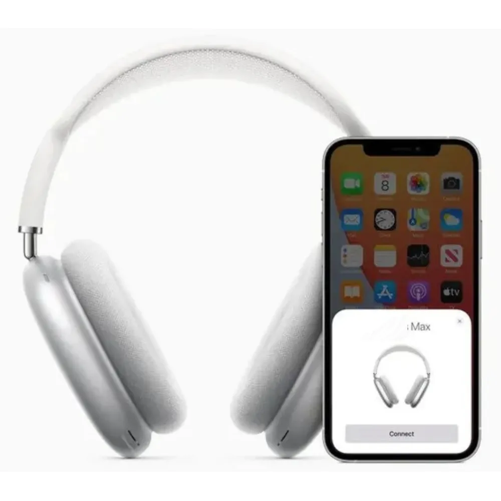 Airpods Max Plateado 1.1 + Cargador Iphone Carga Rapida