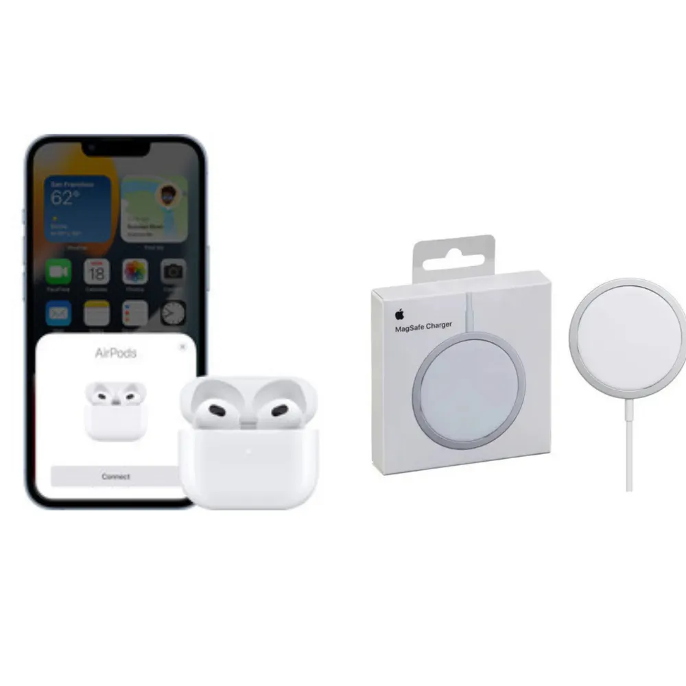 Audifonos Airpods + Cargador Magsafe Inalambrico Iphone