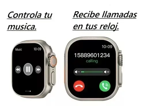 Audifonos Airpods Max Diadema + Smartwatch Ultra 8 2 Manillas 