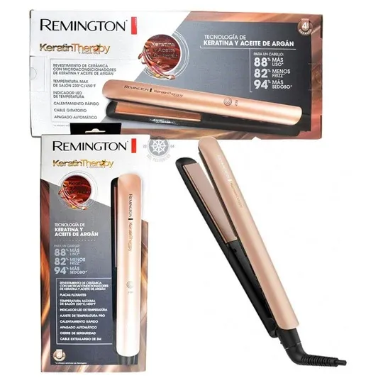 Plancha Remington Keratina Y Argan S8599 Original