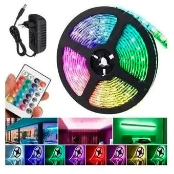 Cinta Luz Led Control Remoto RGB 5 Metros Con Control