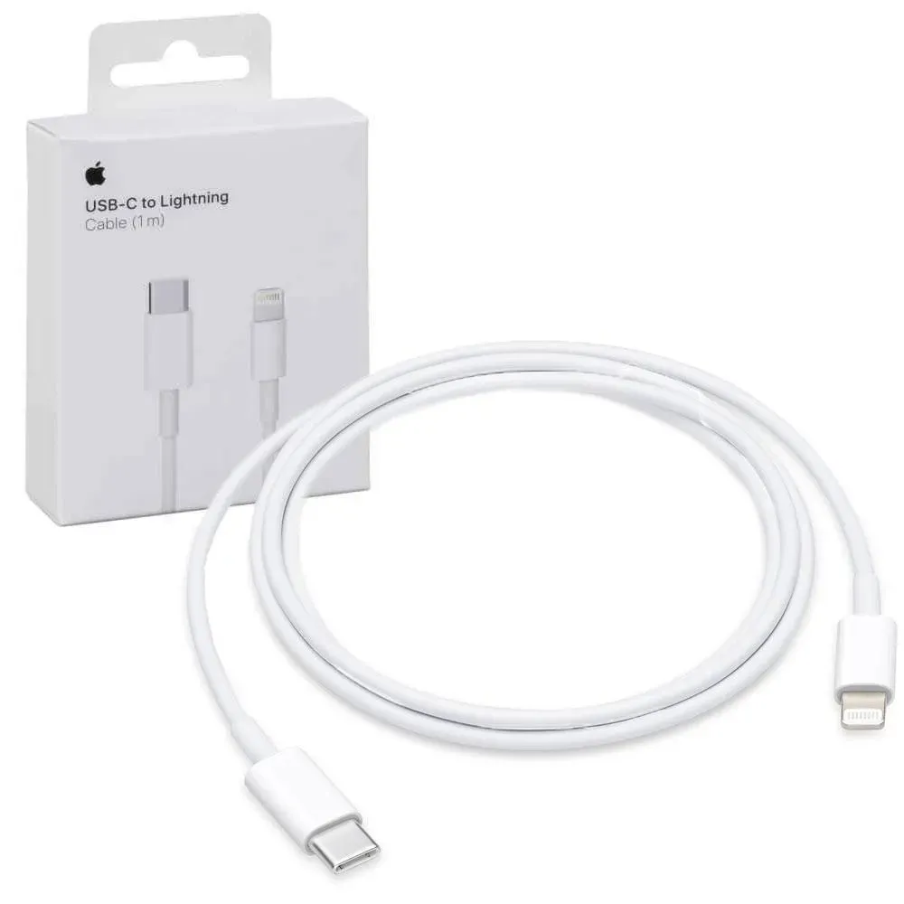 Cable Original Apple Tipo C a lightning 1 metro Carga rapida A1703