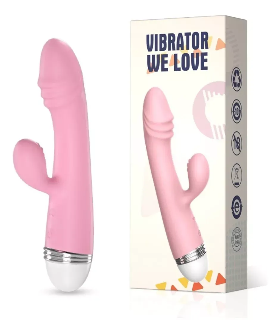 Vibrador Consolador Doble Estimulacion We Love 10 Frecuencias