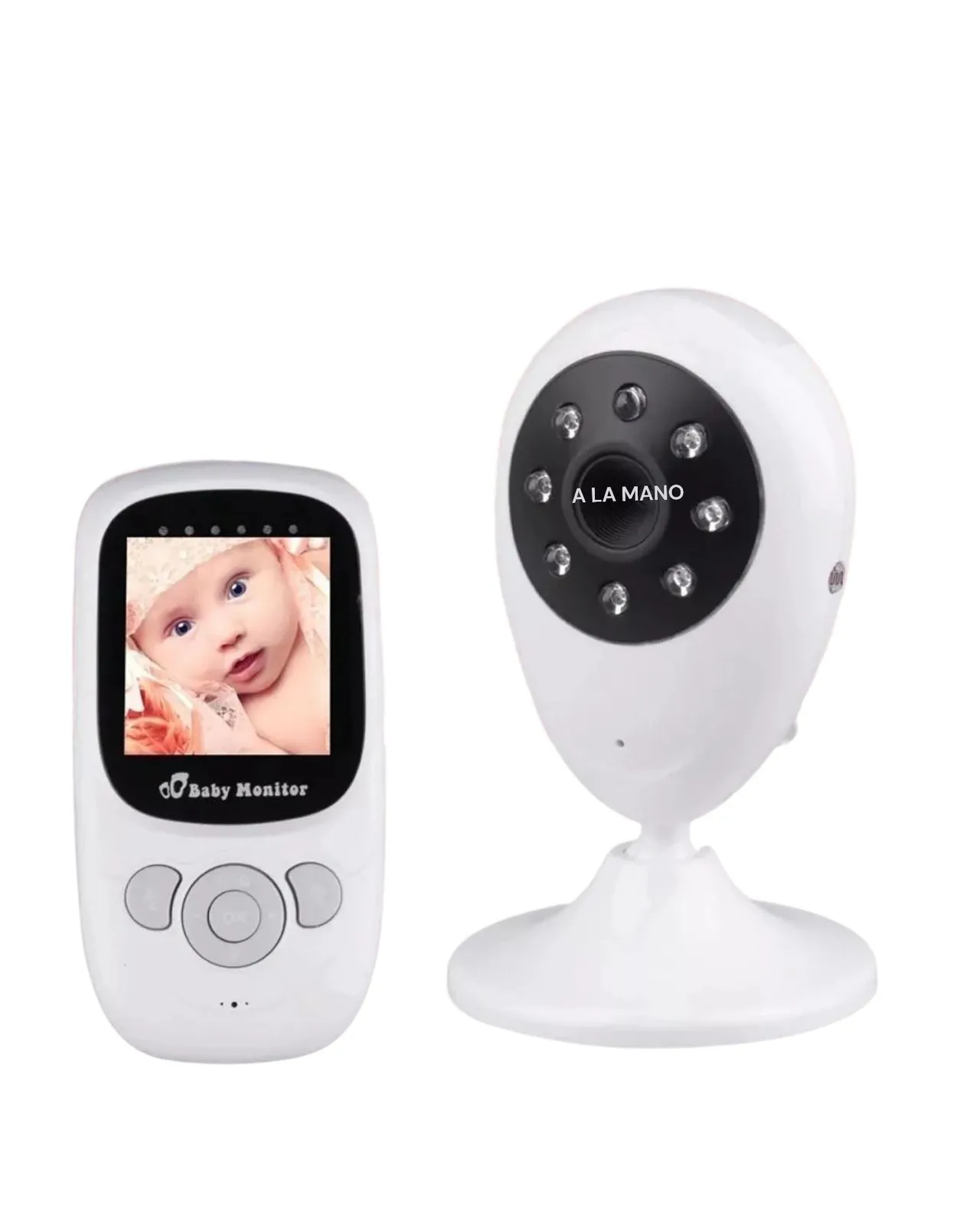 Camara Monitor De Vigilancia Inalambrica Para Bebe Con Vision Nocturna