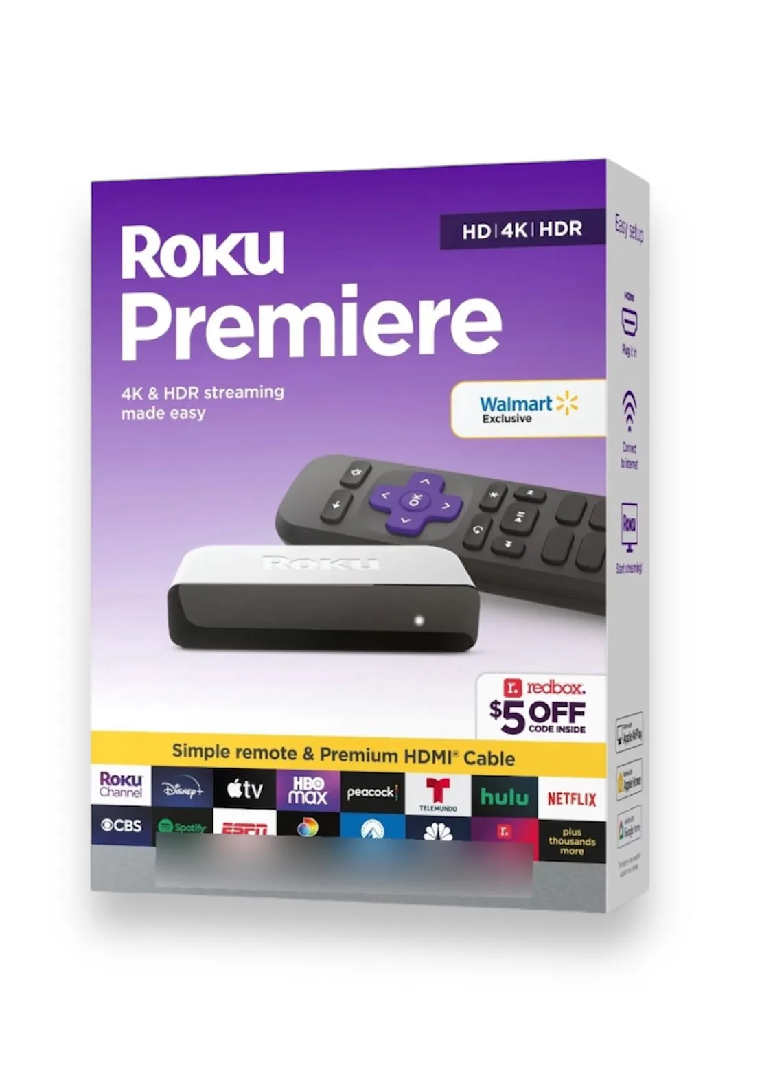 Roku Premiere 4K Uhd Convierte Tv En Smart Original Streaming