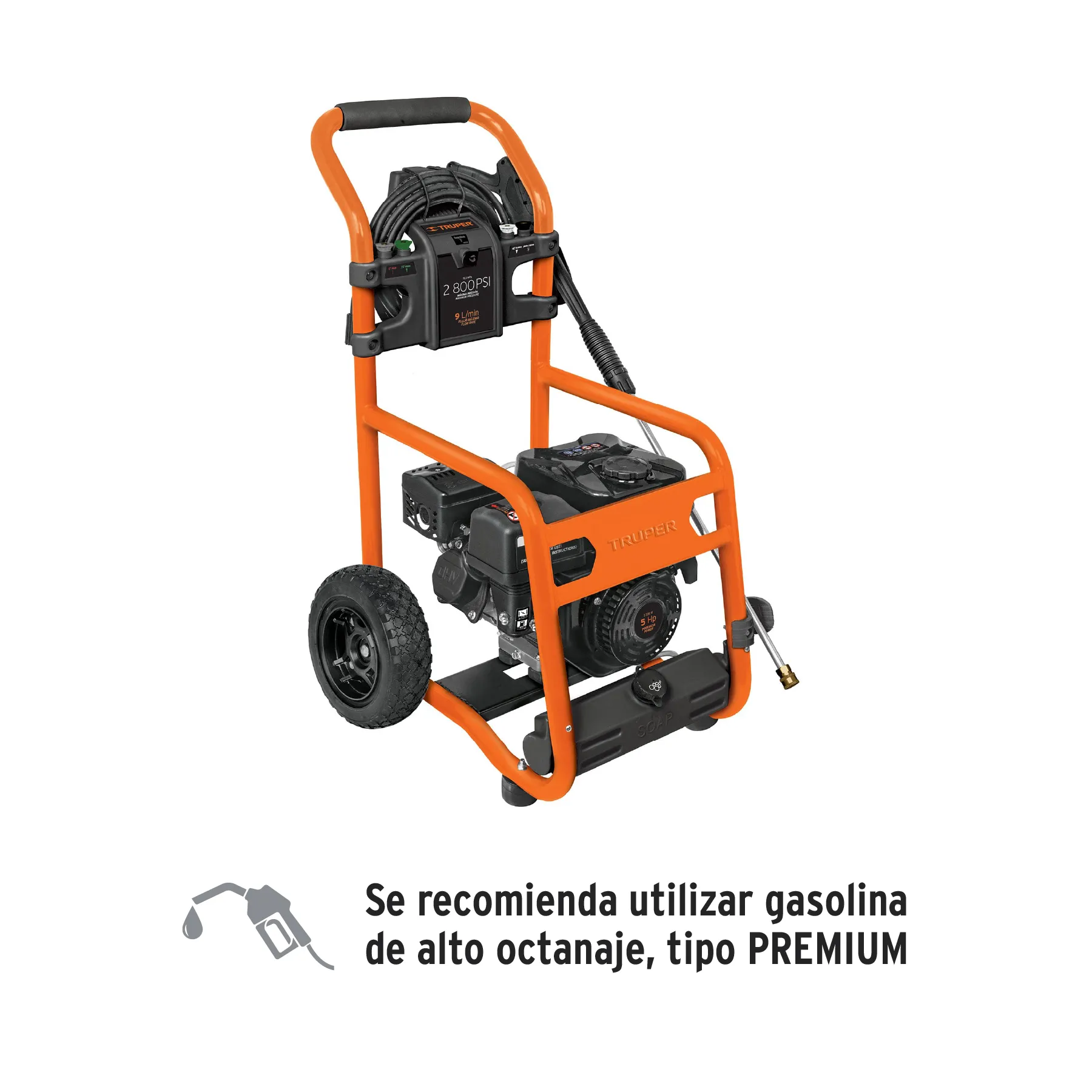 Hidrolavadora Profesional Industrial  Con Motor A Gasolina 2.800 PSI Truper + Accesorios 