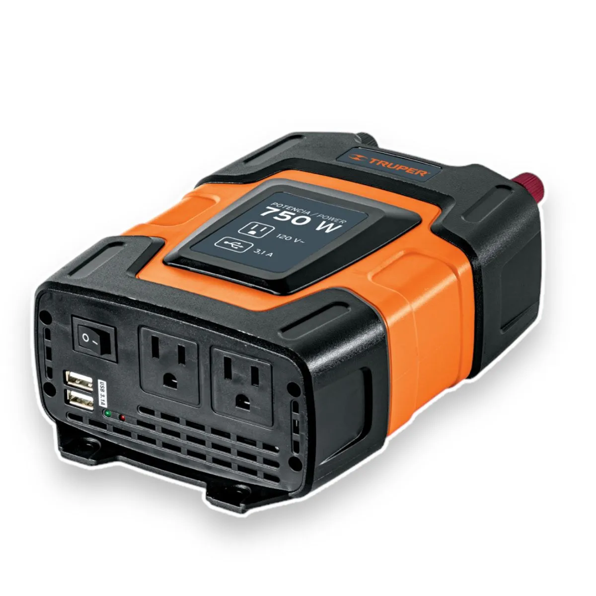 Inversor De Corriente Con Puerto Usb 750W Truper