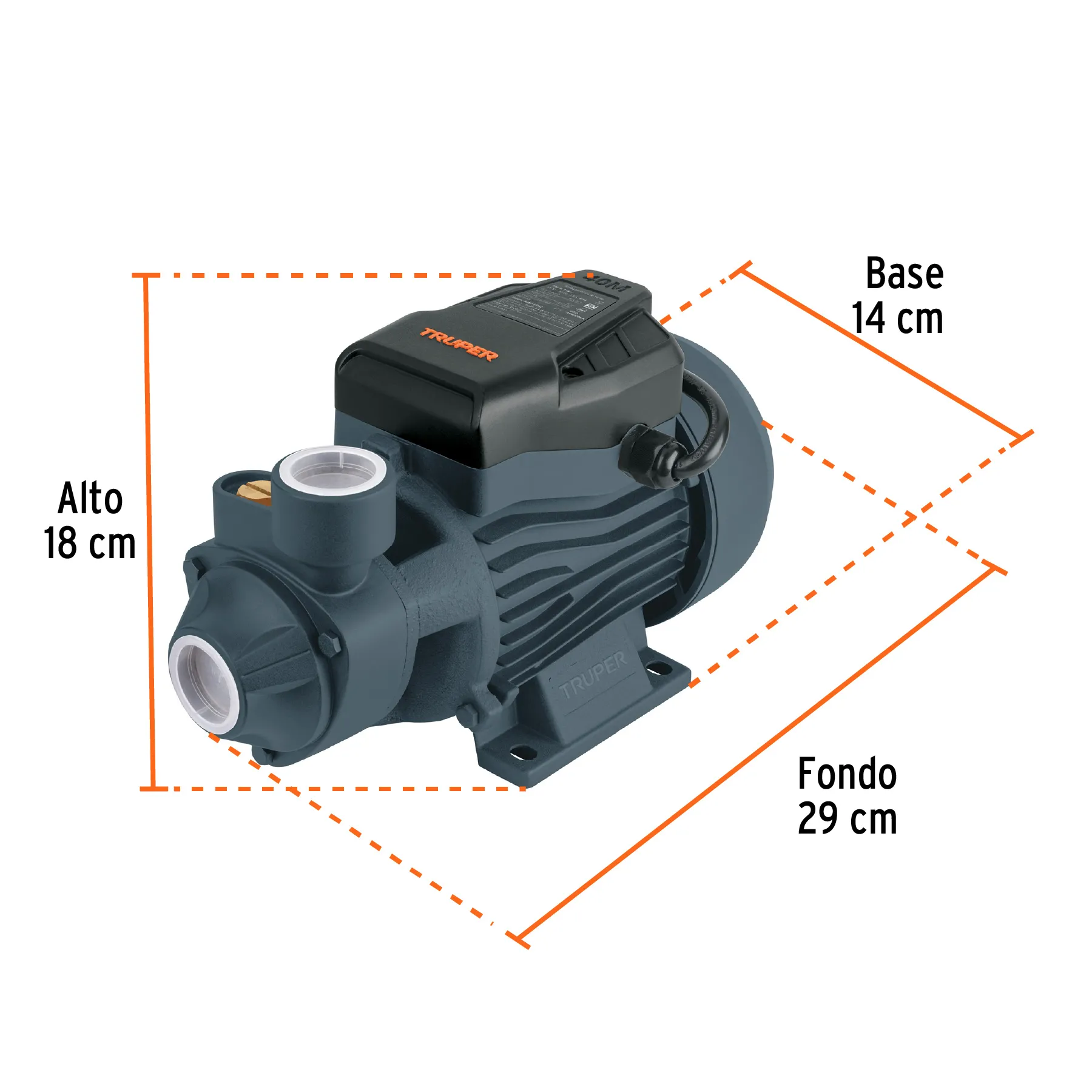 Motobomba Bomba De Agua Periférica Eléctrica 1 Hp Truper