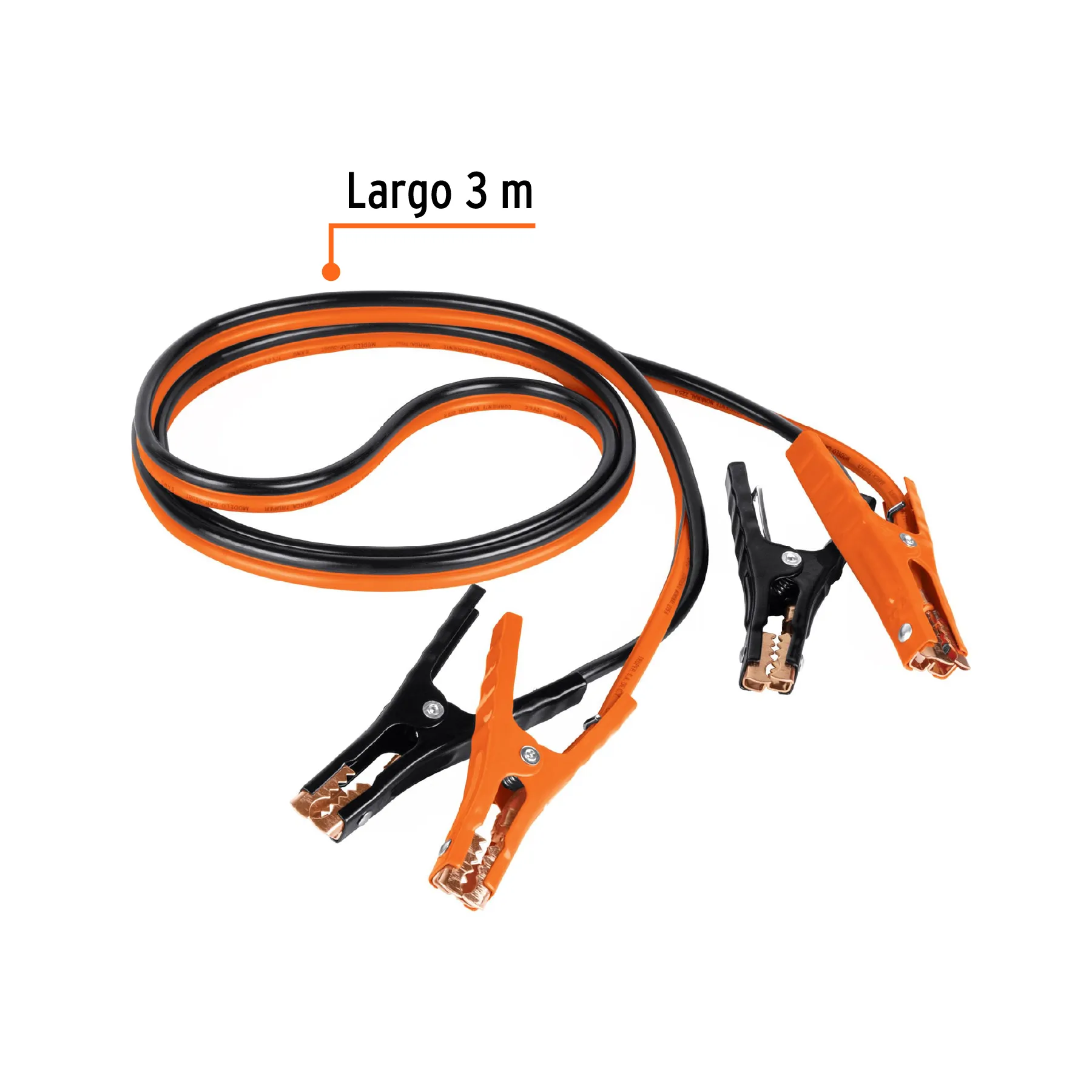 Cables Para Iniciar Batería Carro 3 Mtrs 10 Awg Truper